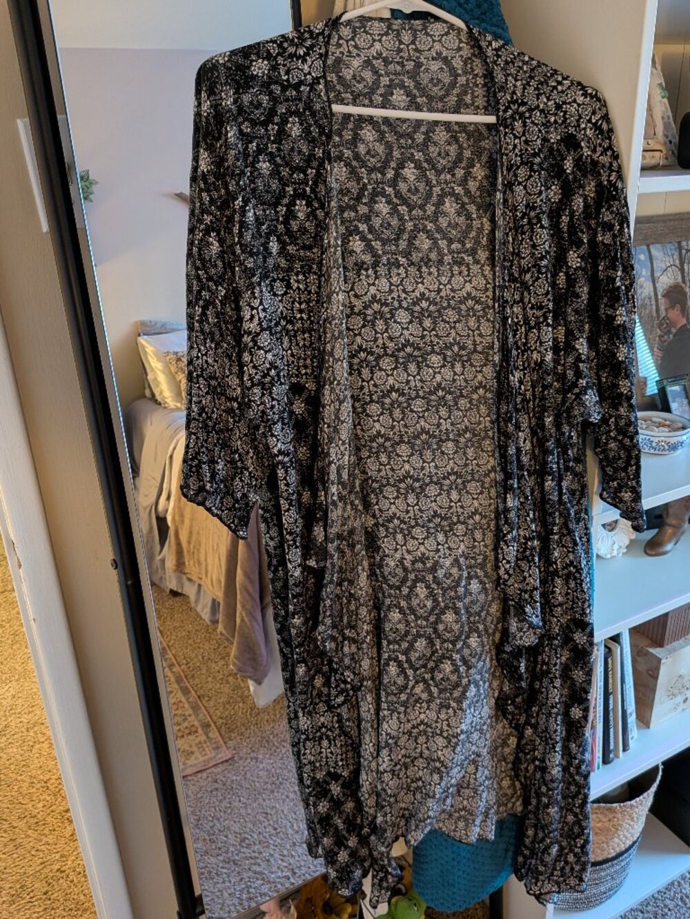 Sheer Patchwork Cardigan